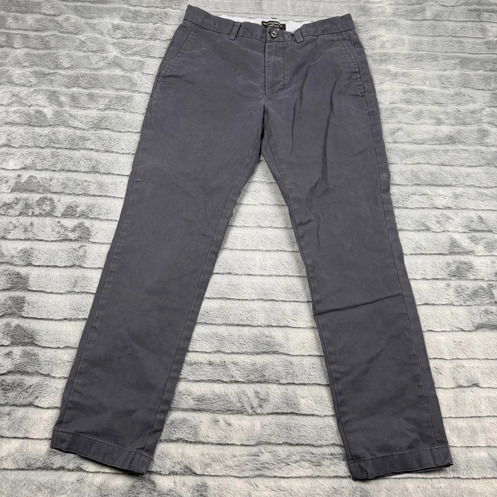 Banana Republic Aiden Chino Pants Mens 29x32 Navy Blue Slim Fit Stretch Cotton